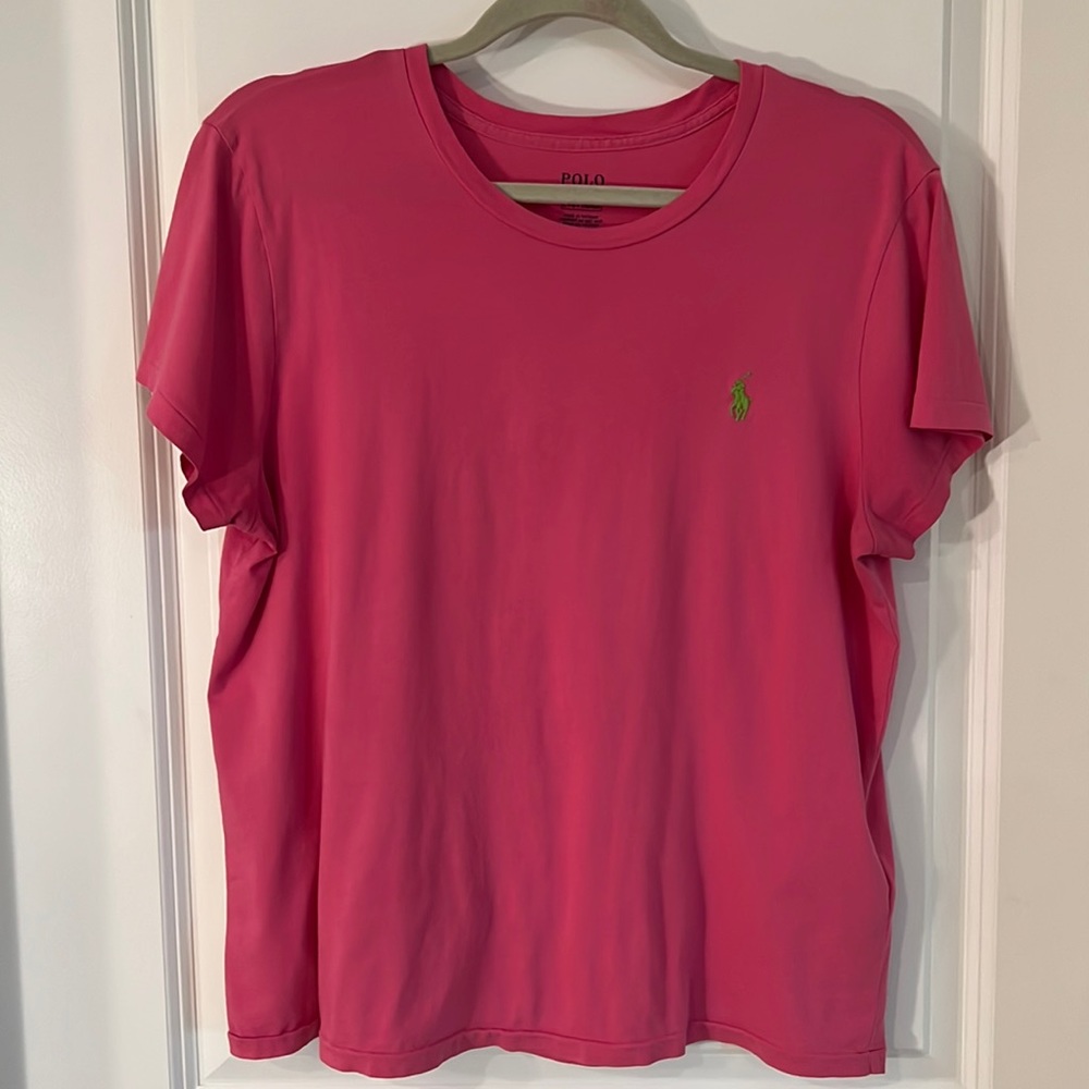 Polo tshirt women’s large pink